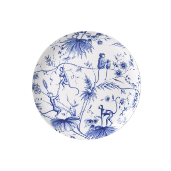 JS201002_NONE_7801__32572 Ontbijtbord Aapjes - Porselein - 21 cm